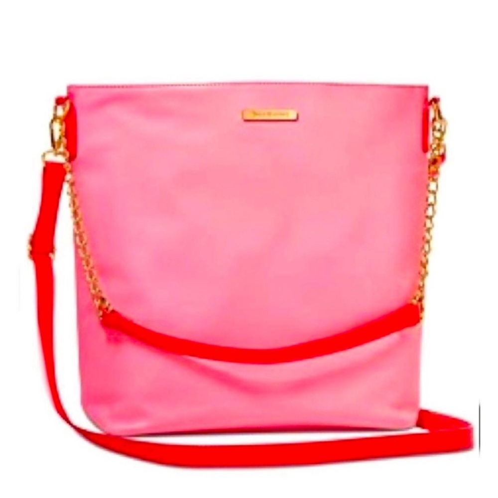 Juicy Couture Pink Shoulder Bag with Gold Chain